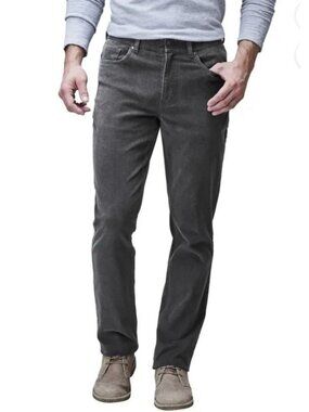Copper & Oak Men's 36x29 Stretch Corduroy 5-Pocket Pants  Gray K1370